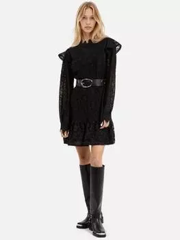 Кружевное платье с оборками THE KOOPLES, черный