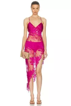 Кружевное платье с вырезами The Sei, цвет Orchid