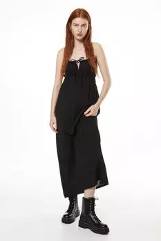 Кружевное платье с жатой отделкой H&M