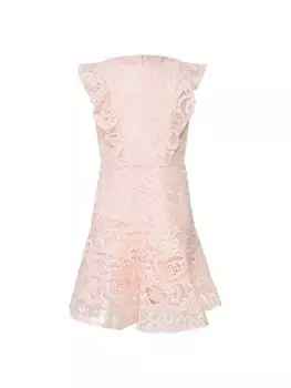 Кружевное платье Sadie для маленьких девочек и девочек Bardot Junior, цвет Blush Pink