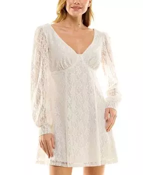 Кружевное платье трапециевидной формы с v-образным вырезом для юниоров Crystal Doll, мульти