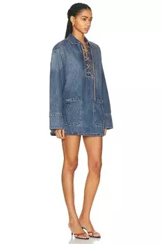 Кружевное платье-туника Marisa Grlfrnd, цвет Nashville Suede