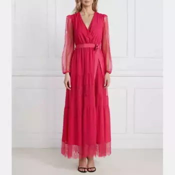 Кружевное платье Twin-Set, розовый