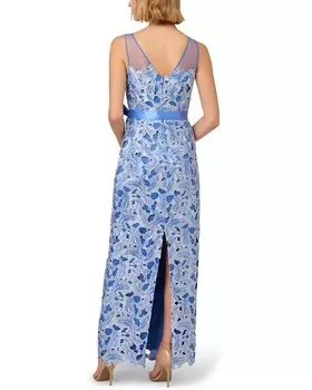 Кружевное платье в тон Adrianna Papell, синий