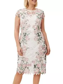 Кружевное приталенное платье Kyra Phase Eight, мультиколор