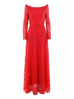 Кружевное вечернее платье VALENTINO GARAVANI, красный