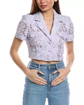 Кружевной блейзер Generation Love Noah, фиолетовый