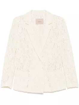 Кружевной блейзер TWINSET, нейтральный