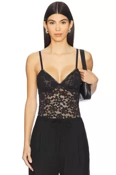 Кружевной боди Wolford, black