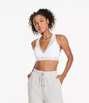 Кружевной бралетт-борцовка на спине Aeropostale, белый