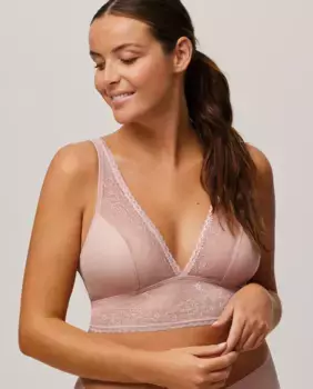 Кружевной бралетт с регулируемыми бретелями Ysabel Mora, розовый