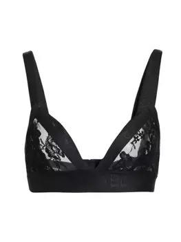 Кружевной бралетт с треугольными чашками Pizzo Dolce&Gabbana, черный