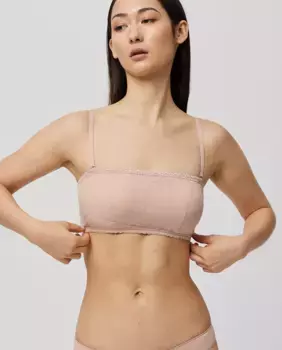 Кружевной бралетт со съемными бретелями Ysabel Mora, цвет Natural