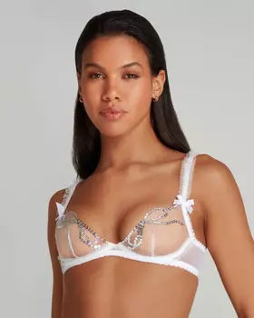 Кружевной бюстгальтер Agent Provocateur MELLE, белый