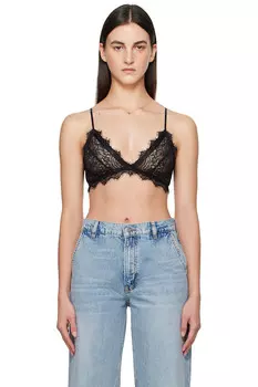 Кружевной бюстгальтер Anine Bing, черный