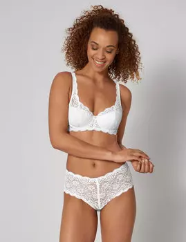 Кружевной бюстгальтер-балкон Amourette 300 A-F Triumph, белый