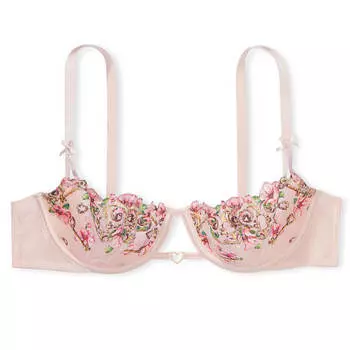 Кружевной бюстгальтер-балконет Victoria's Secret Dream Angels Wicked Allure, светло-розовый