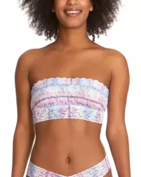 Кружевной бюстгальтер-бандо без бретелей без косточек Hanky Panky, белый