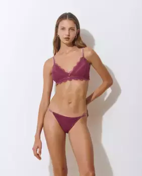 Кружевной бюстгальтер без косточек Brownie, розовый