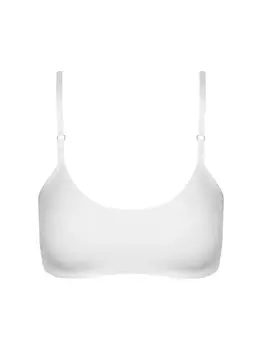 Кружевной бюстгальтер без косточек со спиной-борцовкой Commando, белый