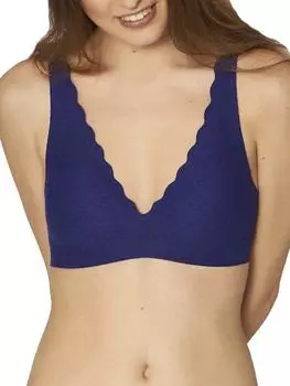 Кружевной бюстгальтер без косточек Zero Feel Sloggi, синий