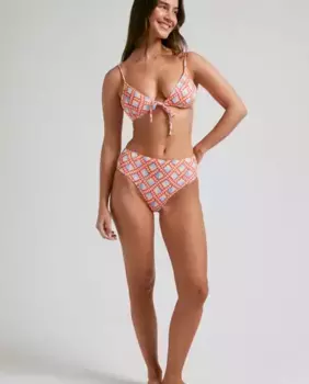 Кружевной бюстгальтер бикини Mohawk из структурированной ткани и регулируемыми бретелями Robin Collection, мультиколор