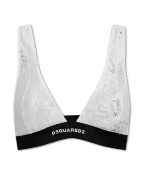 Кружевной бюстгальтер Dsquared2, белый