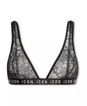 Кружевной бюстгальтер Dsquared2, черный