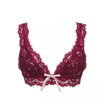 Кружевной бюстгальтер For Love &amp; Lemons Noelle, бордовый