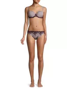 Кружевной бюстгальтер-футболка на косточках Embrace Wacoal, синий