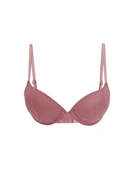 Кружевной бюстгальтер-футболка с мягкой подкладкой на косточках LCW DREAM, сушеная роза