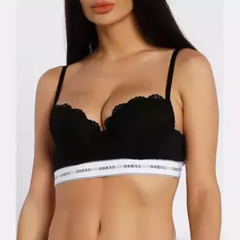 Кружевной бюстгальтер Guess, черный
