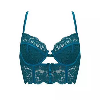 Кружевной бюстгальтер на косточках For Love &amp; Lemons Creamsicle, бирюзовый