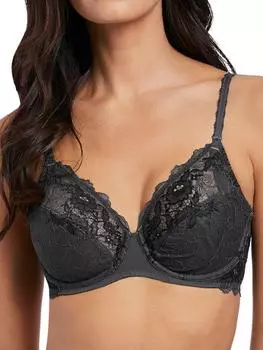 Кружевной бюстгальтер на косточках Perfection Wacoal, серый