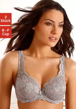 Кружевной бюстгальтер на косточках Petite Fleur, белый