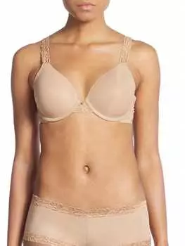 Кружевной бюстгальтер Natori на косточках, черный