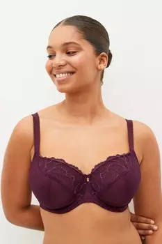 Кружевной бюстгальтер с идеальной поддержкой и чашками fk Next, фиолетовый
