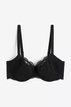 Кружевной бюстгальтер с мягкой подкладкой и на косточках H&M