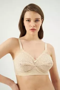 Кружевной бюстгальтер с полной чашкой Eros, бежевый