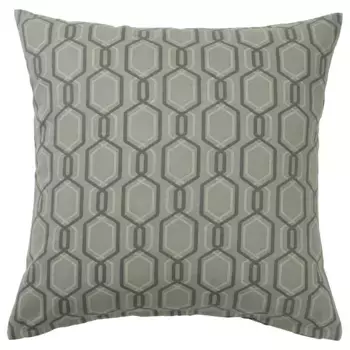 Кружевной чехол на подушку, зеленый/серый, 50х50 см, JTTEPOPPEL IKEA