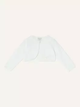 Кружевной кардиган Monsoon Baby, цвет слоновой кости