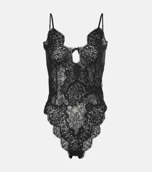 Кружевной комбинезон Dolce&Gabbana, черный
