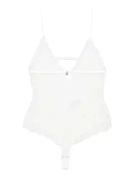 Кружевной комбинезон Patrizia Pepe, белый