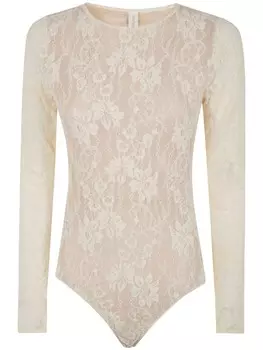 Кружевной комбинезон ZIMMERMANN, нейтральный цвет