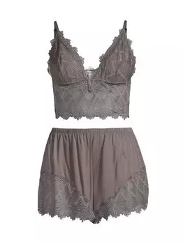 Кружевной комплект Allure из двух частей: майка и боксеры Cosabella