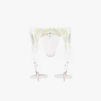 Кружевной комплект из двух частей Azalea с цветочной вышивкой Lounge Underwear, белый