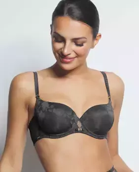 Кружевной моделирующий бюстгальтер Selmark, черный