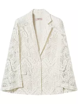 Кружевной пиджак TWINSET, белый