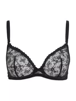 Кружевной полупрозрачный бюстгальтер Malorey Agent Provocateur, черный
