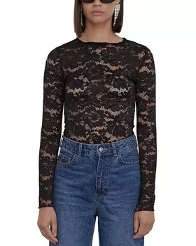 Кружевной топ 4th & Reckless Emery, черный
